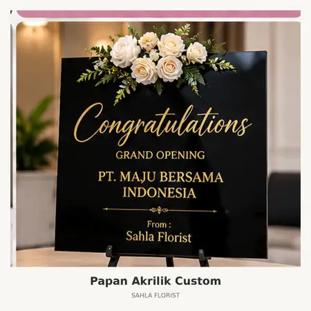 Papan Bunga Akrilik Majapahit Semarang